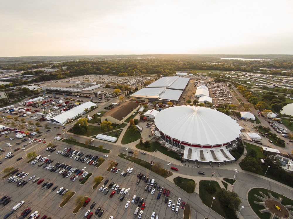 Alliant Energy Center campus aerial view